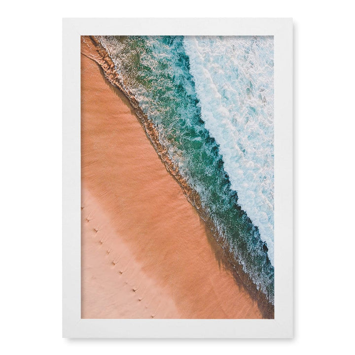 Bondi Sands Wall Art Print A4 (21 x 29.7cm) / Matte White Frame / No Border from our Australian Made Framed Wall Art, Prints & Posters collection by Profile Products (Australia) Pty Ltd