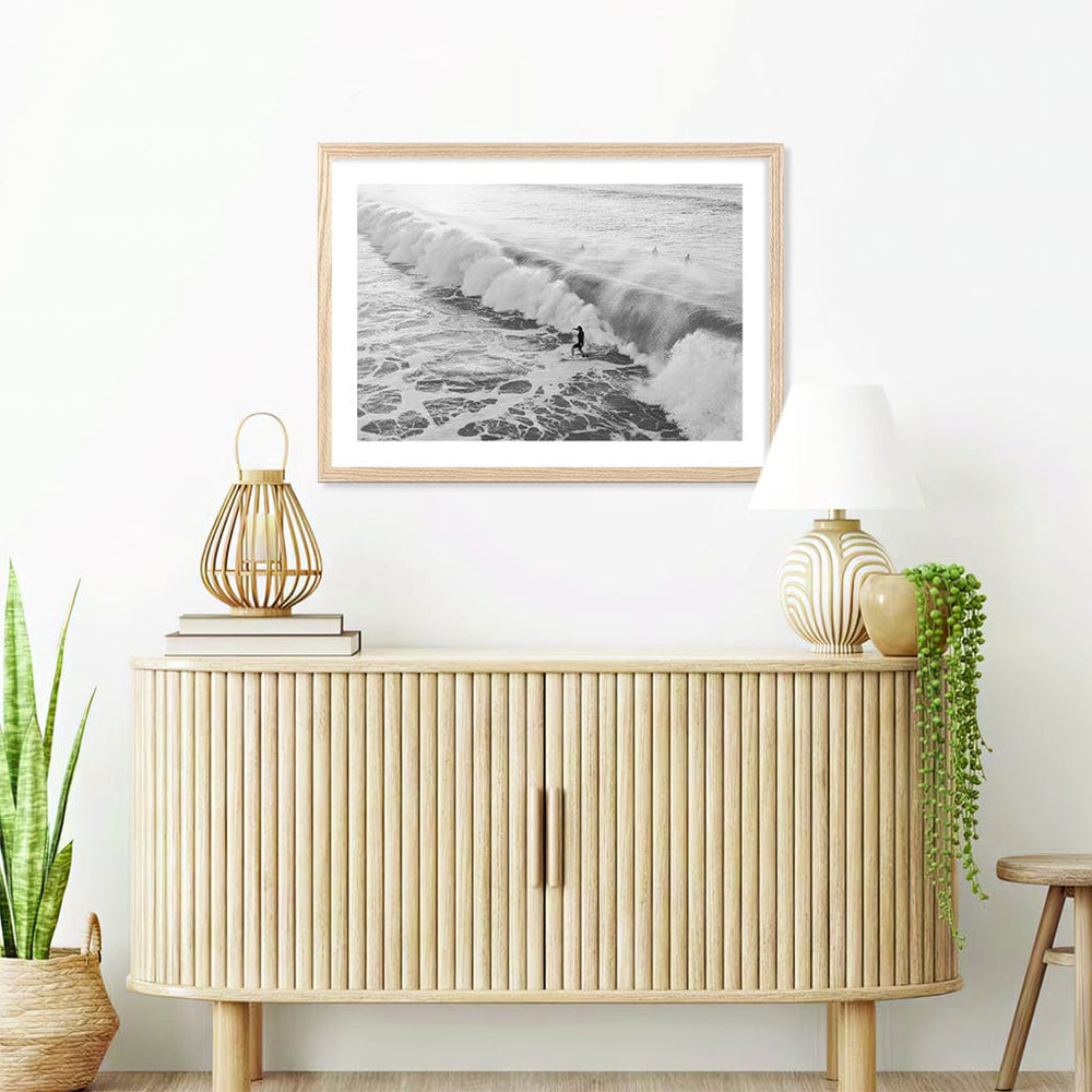 Bondi Surf Break B&W Wall Art Print from our Australian Made Framed Wall Art, Prints & Posters collection by Profile Products (Australia) Pty Ltd