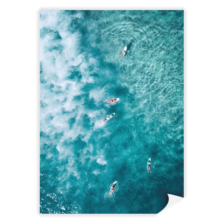 Bondi Surfers Wall Art Print A4 (21 x 29.7cm) / Print Only / No Border from our Australian Made Framed Wall Art, Prints & Posters collection by Profile Products (Australia) Pty Ltd