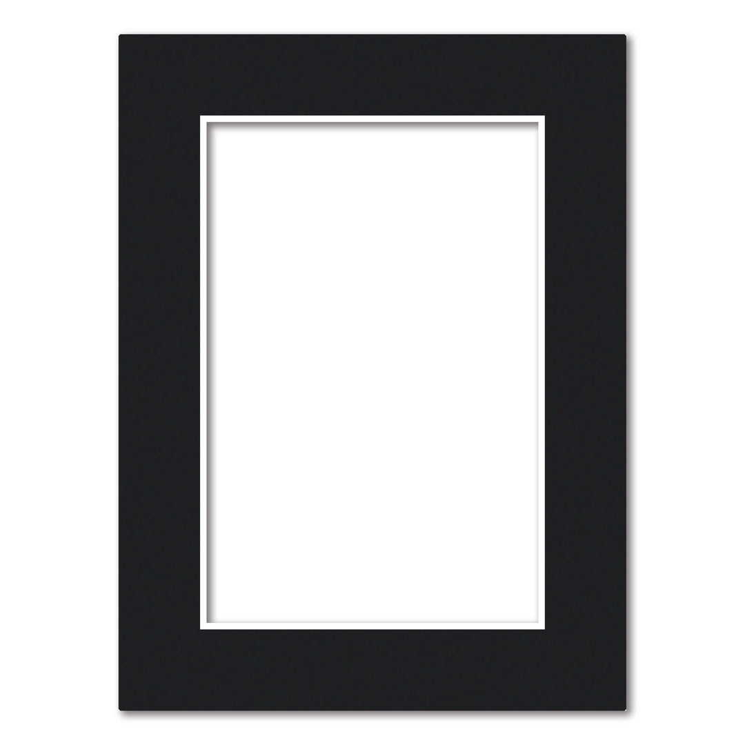 Bulk Mat Board Value Bundle - Black (10 Pack) 6x8in (15.2x20.3cm) to suit 4x6in (10x15cm) image from our Mat Boards collection by Profile Products (Australia) Pty Ltd