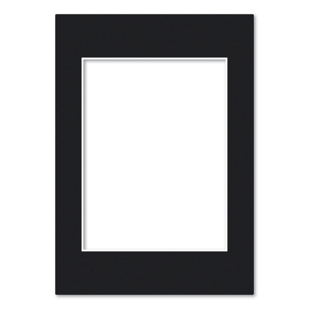 Bulk Mat Board Value Bundle - Black (10 Pack) A4 (21x29.7cm) to suit 6x8 (15x20cm) image from our Mat Boards collection by Profile Products (Australia) Pty Ltd