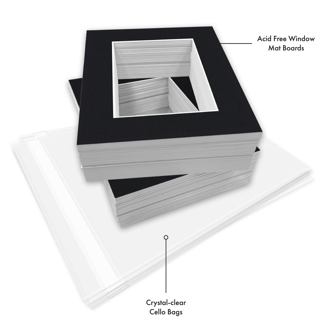 Bulk Mat Board Value Bundle - Black (100 Pack) from our Mat Boards collection by Profile Australia