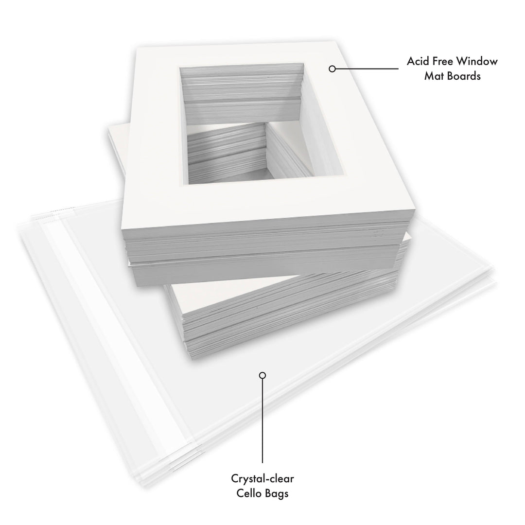 Bulk Mat Board Value Bundle - Ice White (100 Pack) from our Mat Boards collection by Profile Australia