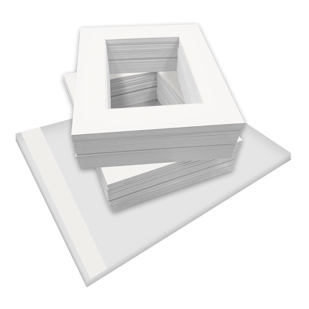 Bulk Mat Board Value Bundle - Ice White (100 Pack) from our Mat Boards collection by Profile Products (Australia) Pty Ltd