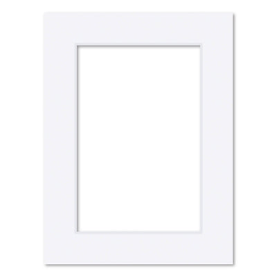 Bulk Mat Board Value Bundle - Ultimate White (10 Pack) 6x8in (15.2x20.3cm) to suit 4x6in (10x15cm) image from our Mat Boards collection by Profile Products (Australia) Pty Ltd