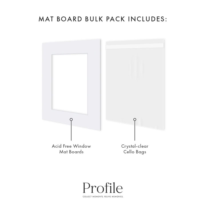 Bulk Mat Board Value Bundle - Ultimate White (10 Pack) from our Mat Boards collection by Profile Products (Australia) Pty Ltd