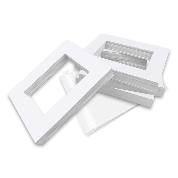 Bulk Mat Board Value Bundle - Ultimate White (100 Pack) from our Mat Boards collection by Profile Products (Australia) Pty Ltd