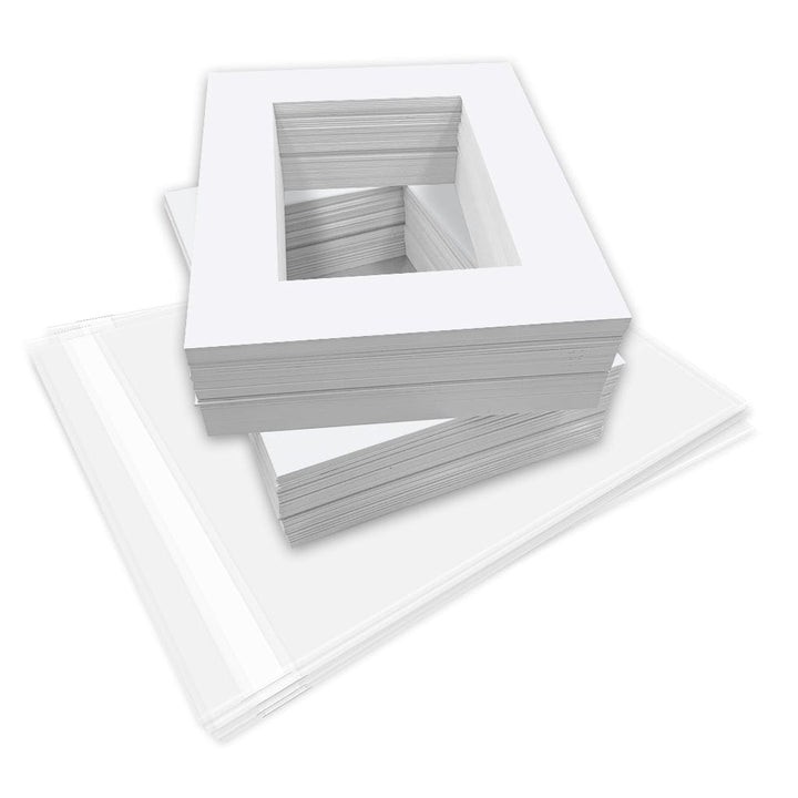 Bulk Mat Board Value Bundle - Ultimate White (100 Pack) from our Mat Boards collection by Profile Products (Australia) Pty Ltd