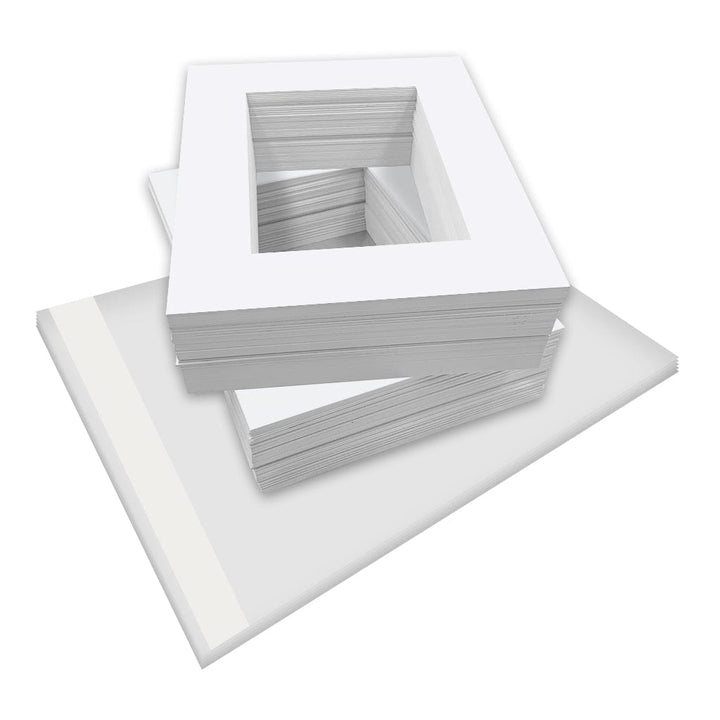 Bulk Mat Board Value Bundle - Ultimate White (100 Pack) from our Mat Boards collection by Profile Products (Australia) Pty Ltd