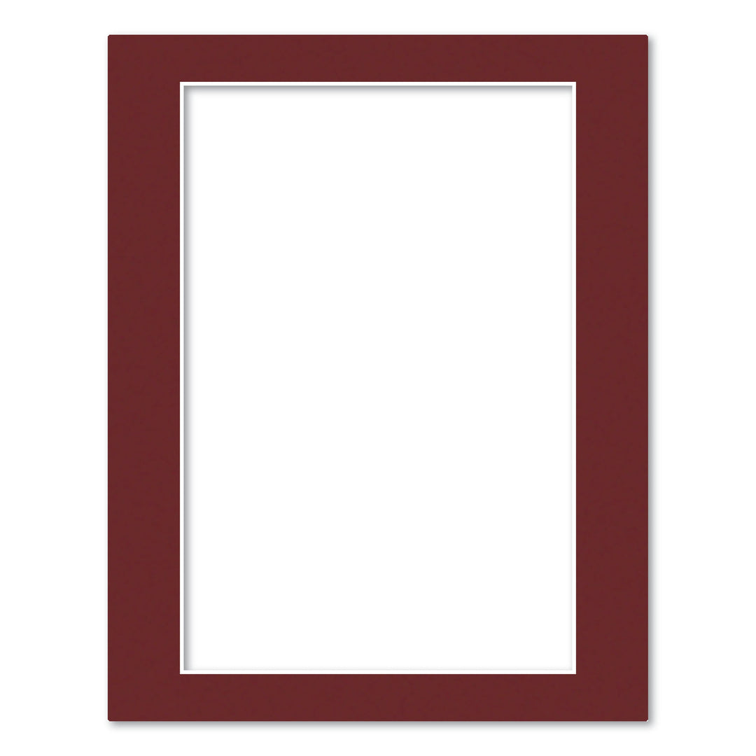 Burgundy Maroon Acid-Free Mat Board 11x14in (27.9x35.5cm) to suit 8x12in (20x30cm) image from our Mat Boards collection by Profile Products (Australia) Pty Ltd