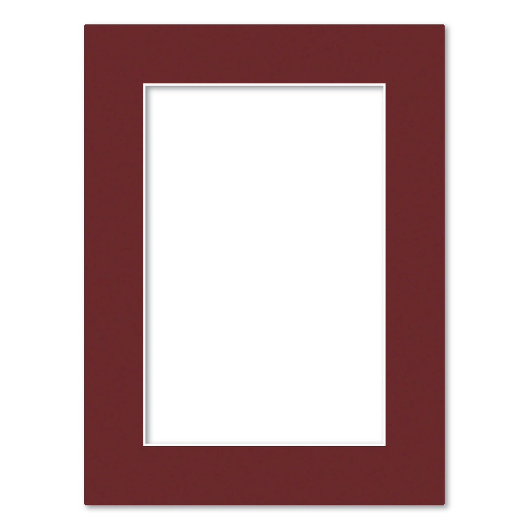 Burgundy Maroon Acid-Free Mat Board 12x16in (30.5x40.6cm) to suit 8x12in (20x30cm) image from our Mat Boards collection by Profile Products (Australia) Pty Ltd