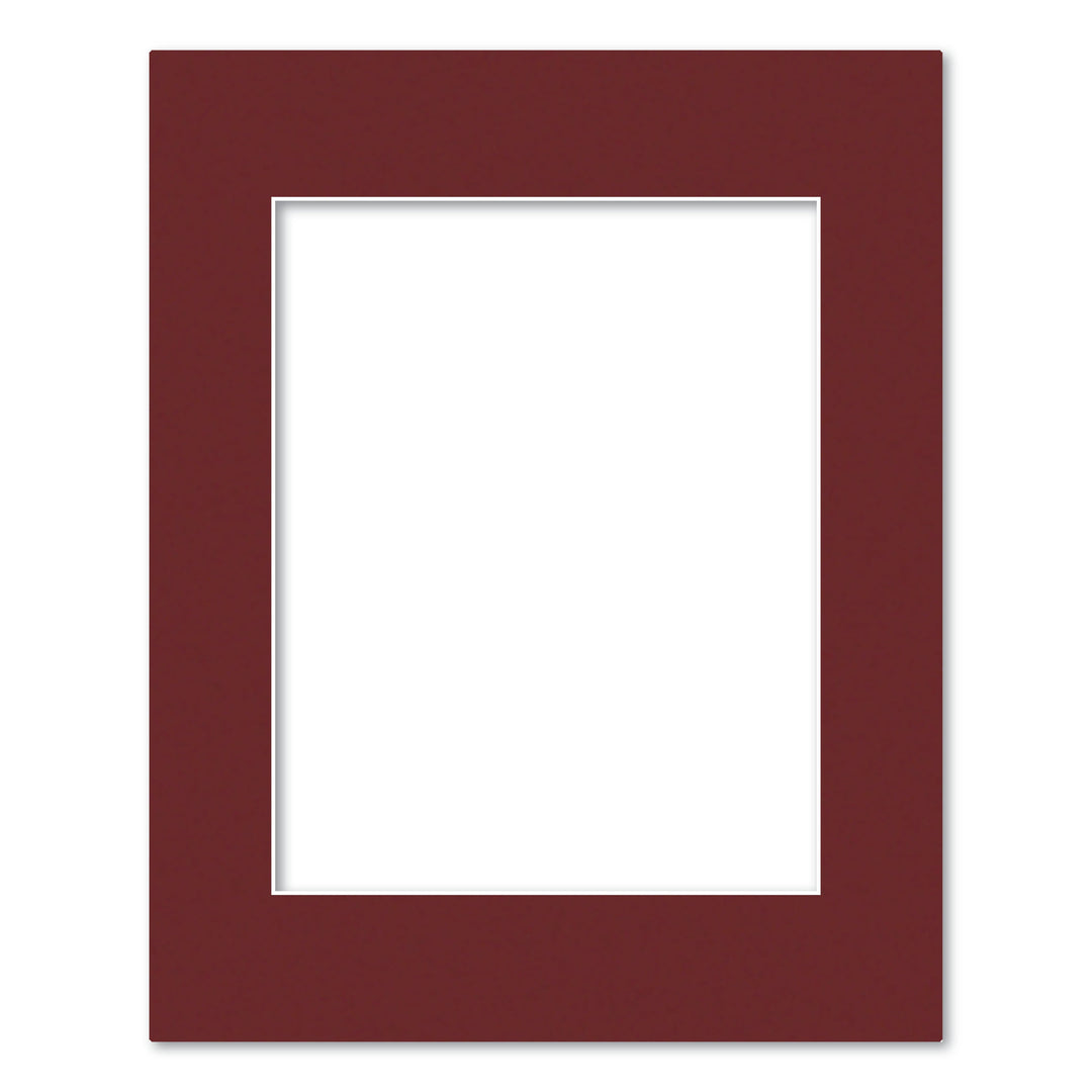 Burgundy Maroon Acid-Free Mat Board 16x20in (40.6x50.8cm) to suit 11x14in (28x35cm) image from our Mat Boards collection by Profile Products (Australia) Pty Ltd