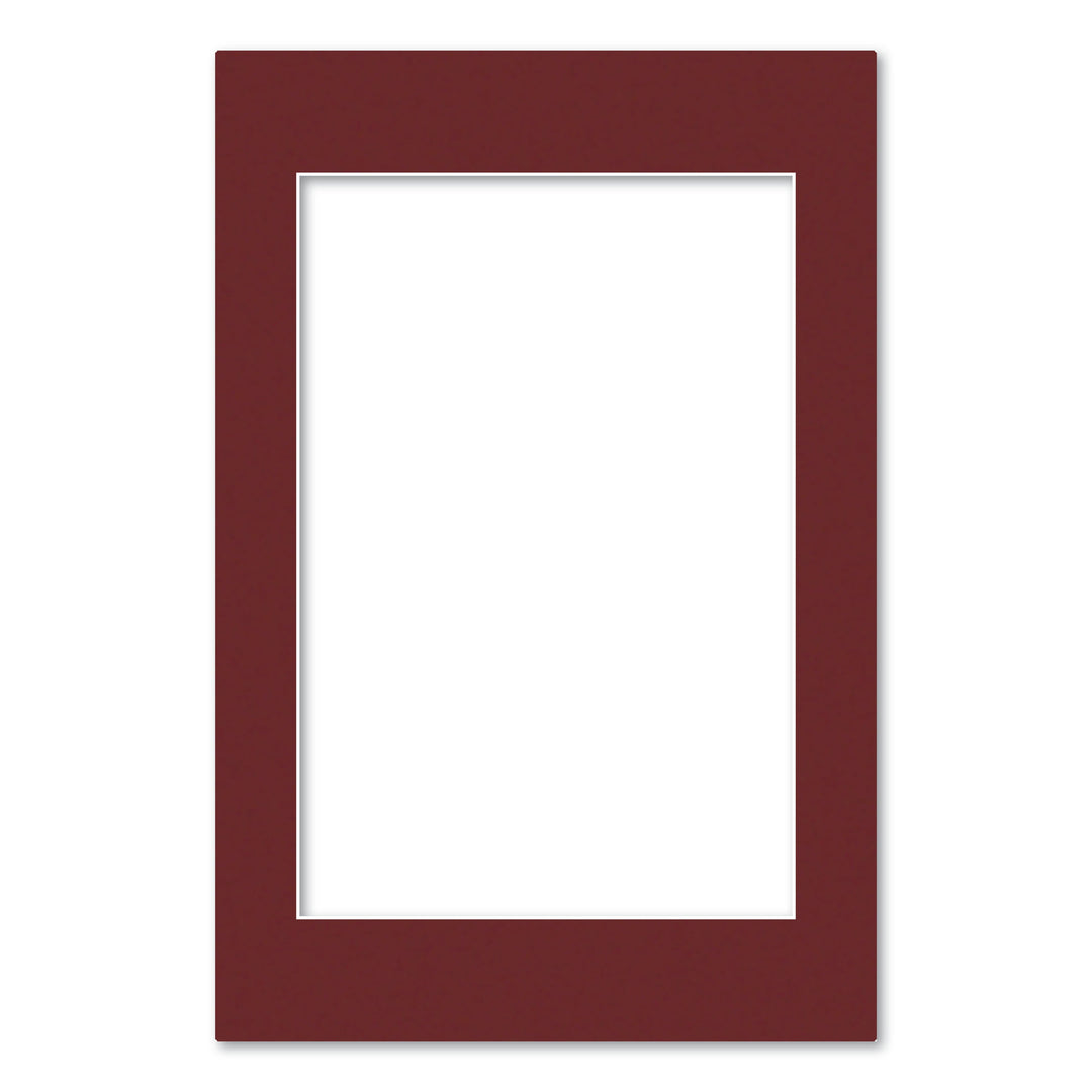 Burgundy Maroon Acid-Free Mat Board 16x24in (40.6x61cm) to suit 12x18in (30x46cm) Image from our Mat Boards collection by Profile Products (Australia) Pty Ltd