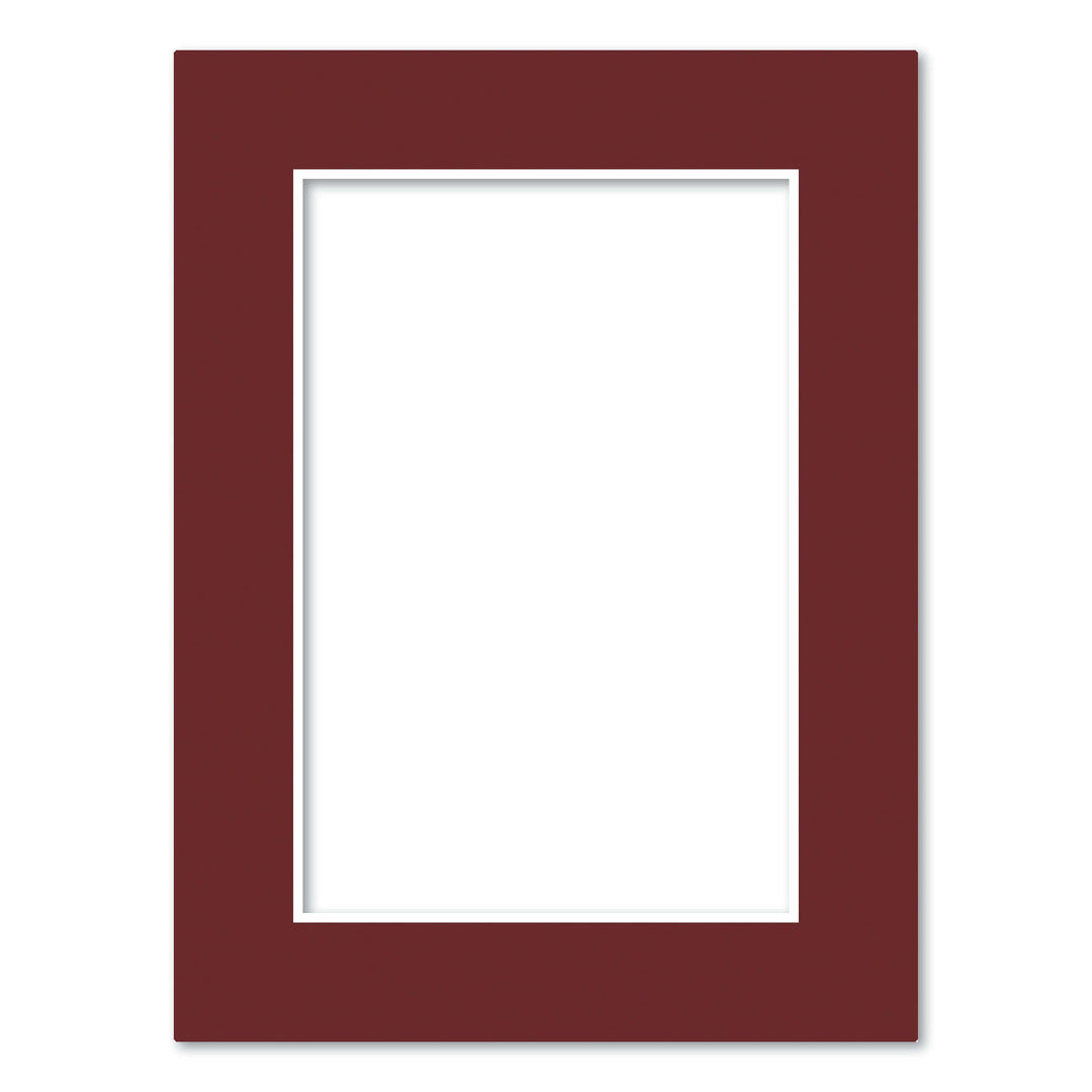 Burgundy Maroon Acid-Free Mat Board 6x8in (15.2x20.3cm) to suit 4x6in (10x15cm) image from our Mat Boards collection by Profile Products (Australia) Pty Ltd