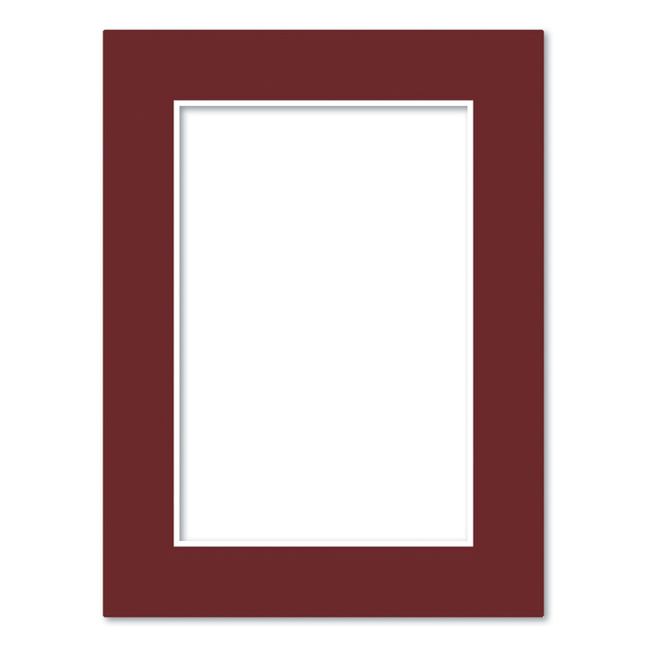 Burgundy Maroon Acid-Free Mat Board 6x8in (15.2x20.3cm) to suit 4x6in (10x15cm) image from our Mat Boards collection by Profile Products (Australia) Pty Ltd