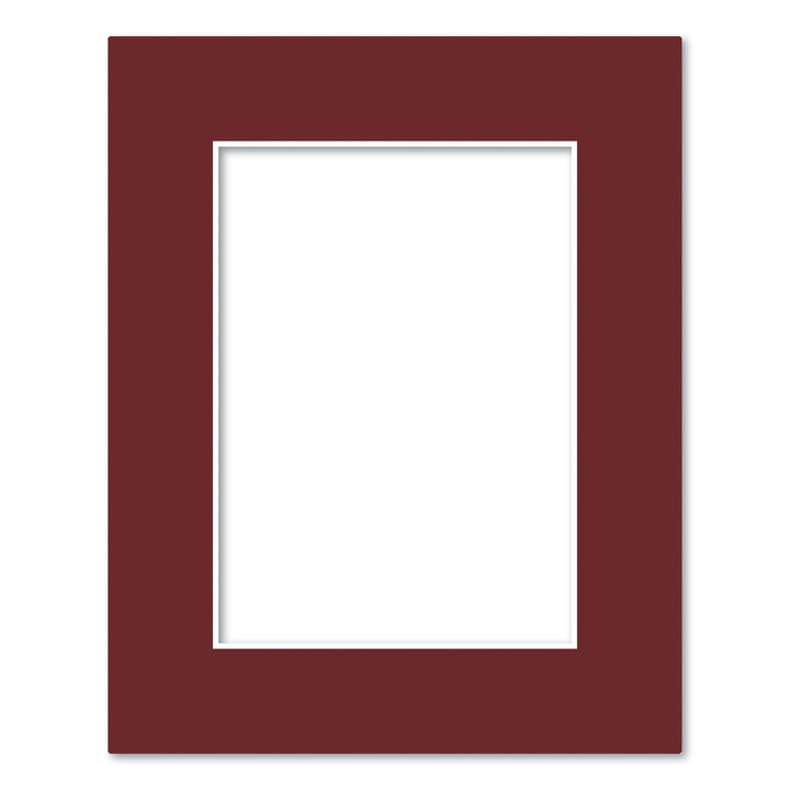 Burgundy Maroon Acid-Free Mat Board 8x10in (20.3x25.4cm) to suit 5x7in (13x18cm) image from our Mat Boards collection by Profile Products (Australia) Pty Ltd