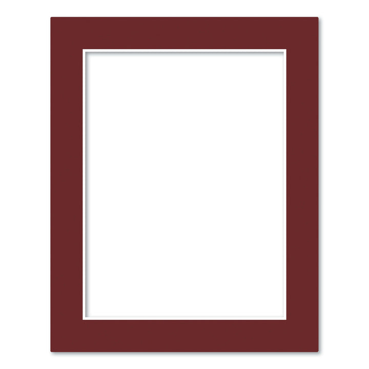 Burgundy Maroon Acid-Free Mat Board 8x10in (20.3x25.4cm) to suit 6x8in (15x20cm) image from our Mat Boards collection by Profile Products (Australia) Pty Ltd