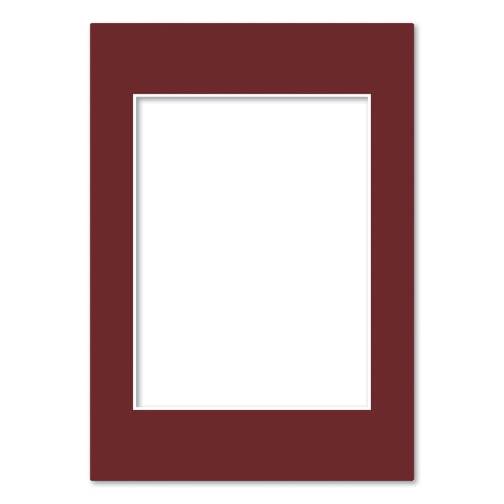 Burgundy Maroon Acid-Free Mat Board A4 (21x29.7cm) to suit 6x8in (15x20cm) image from our Mat Boards collection by Profile Products (Australia) Pty Ltd