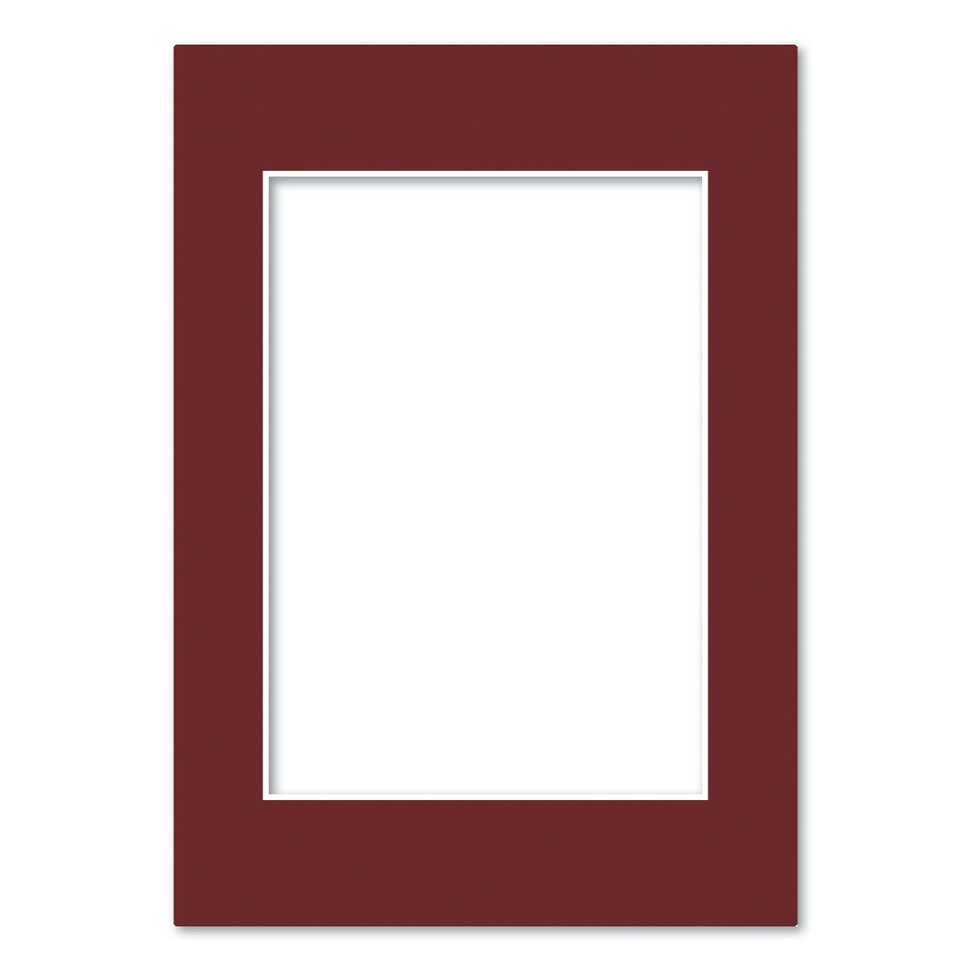 Burgundy Maroon Acid-Free Mat Board A4 (21x29.7cm) to suit A5 (15x21cm) image from our Mat Boards collection by Profile Products (Australia) Pty Ltd