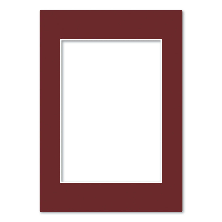 Burgundy Maroon Acid-Free Mat Board A4 (21x29.7cm) to suit A5 (15x21cm) image from our Mat Boards collection by Profile Products (Australia) Pty Ltd