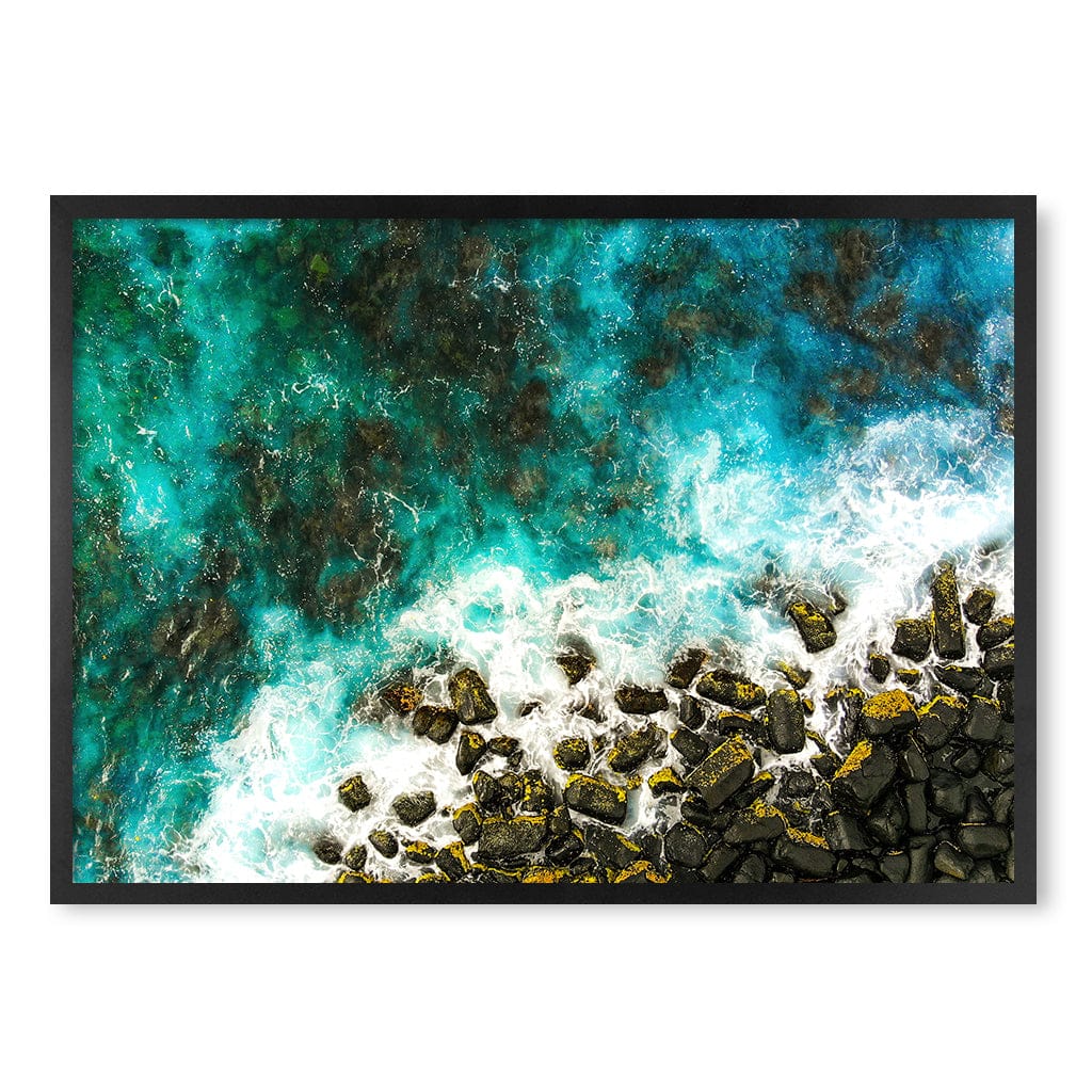 Burleigh Heads 1 Wall Art Print A1 (59.4 x 84.1cm) / Matte Black Frame / No Border from our Australian Made Framed Wall Art, Prints & Posters collection by Profile Products (Australia) Pty Ltd