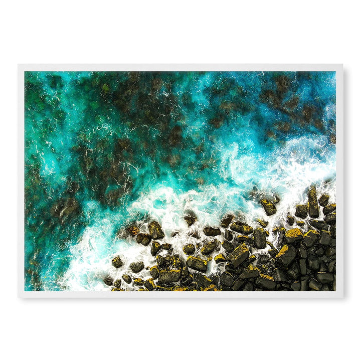 Burleigh Heads 1 Wall Art Print A1 (59.4 x 84.1cm) / Matte White Frame / No Border from our Australian Made Framed Wall Art, Prints & Posters collection by Profile Products (Australia) Pty Ltd