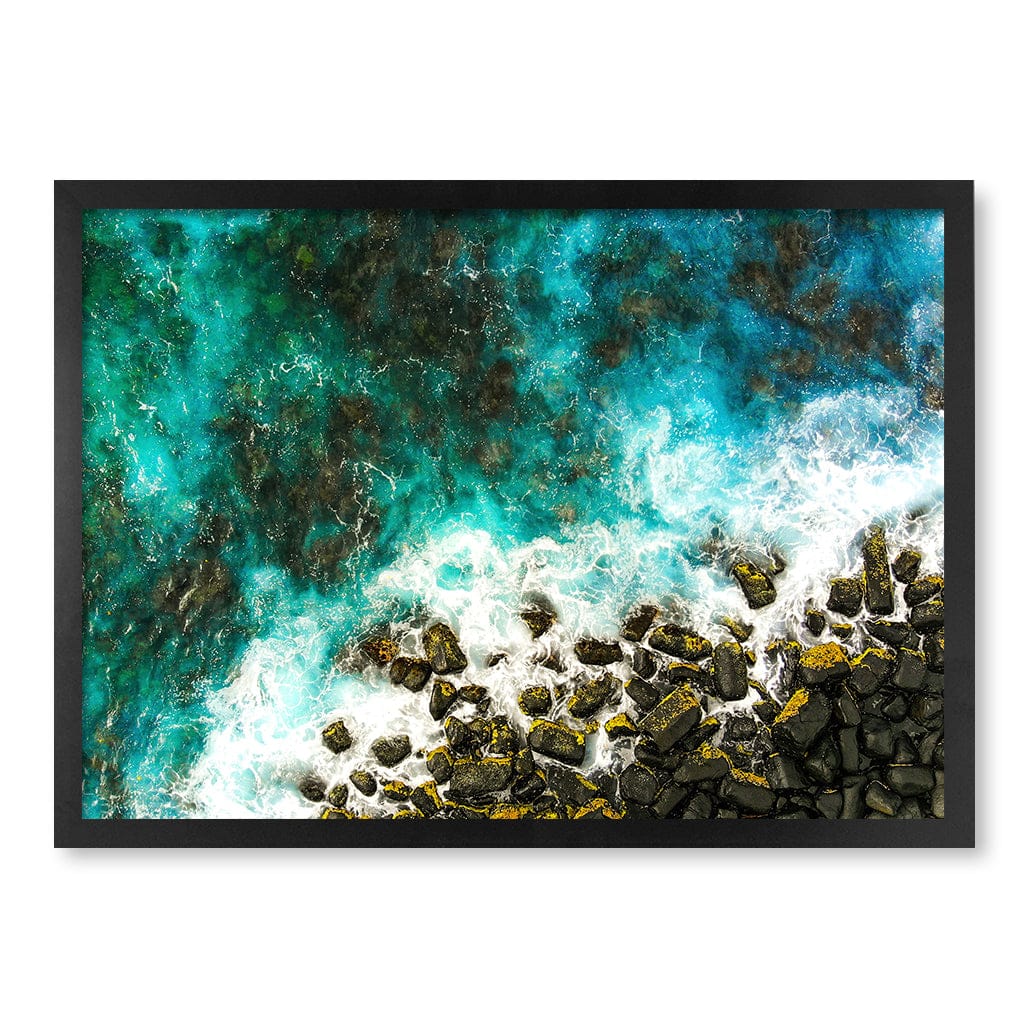 Burleigh Heads 1 Wall Art Print A2 (42 x 59.4cm) / Matte Black Frame / No Border from our Australian Made Framed Wall Art, Prints & Posters collection by Profile Products (Australia) Pty Ltd
