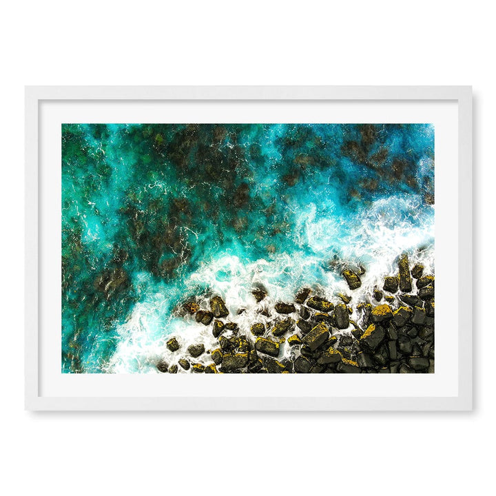 Burleigh Heads 1 Wall Art Print A2 (42 x 59.4cm) / Matte White Frame / White Border from our Australian Made Framed Wall Art, Prints & Posters collection by Profile Products (Australia) Pty Ltd