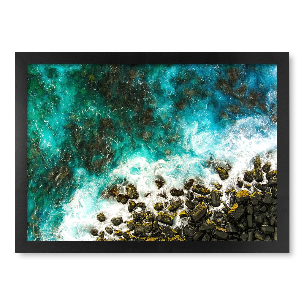 Burleigh Heads 1 Wall Art Print A3 (29.7 x 42cm) / Matte Black Frame / No Border from our Australian Made Framed Wall Art, Prints & Posters collection by Profile Products (Australia) Pty Ltd