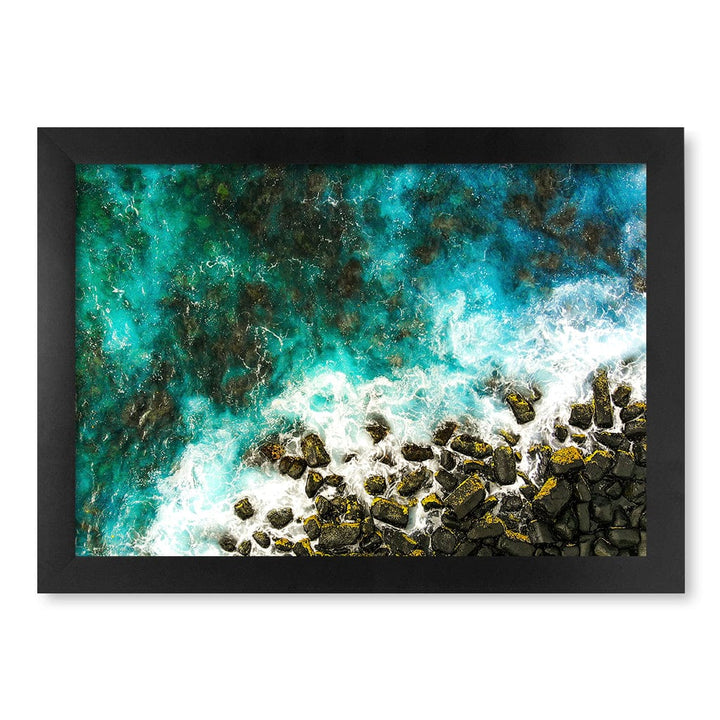 Burleigh Heads 1 Wall Art Print A4 (21 x 29.7cm) / Matte Black Frame / No Border from our Australian Made Framed Wall Art, Prints & Posters collection by Profile Products (Australia) Pty Ltd