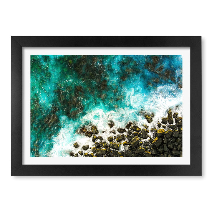 Burleigh Heads 1 Wall Art Print A4 (21 x 29.7cm) / Matte Black Frame / White Border from our Australian Made Framed Wall Art, Prints & Posters collection by Profile Products (Australia) Pty Ltd