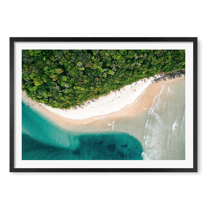 Burleigh Heads 2 Wall Art Print A1 (59.4 x 84.1cm) / Matte Black Frame / White Border from our Australian Made Framed Wall Art, Prints & Posters collection by Profile Products (Australia) Pty Ltd