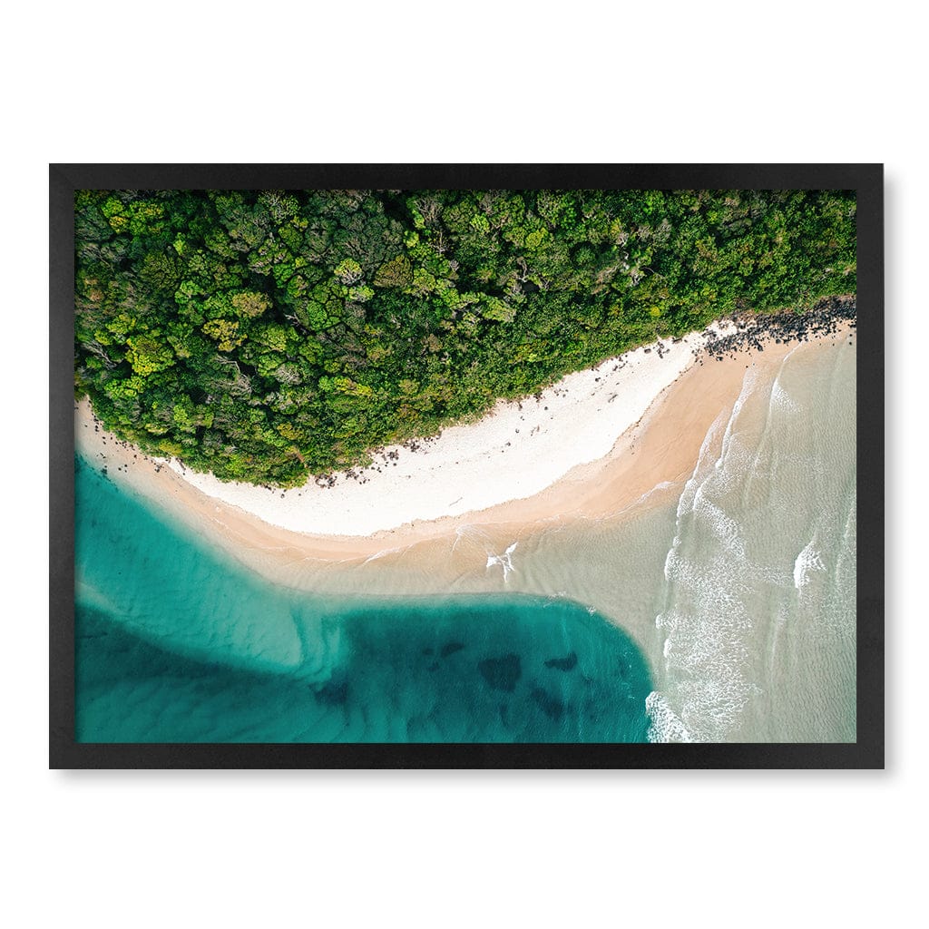Burleigh Heads 2 Wall Art Print A2 (42 x 59.4cm) / Matte Black Frame / No Border from our Australian Made Framed Wall Art, Prints & Posters collection by Profile Products (Australia) Pty Ltd