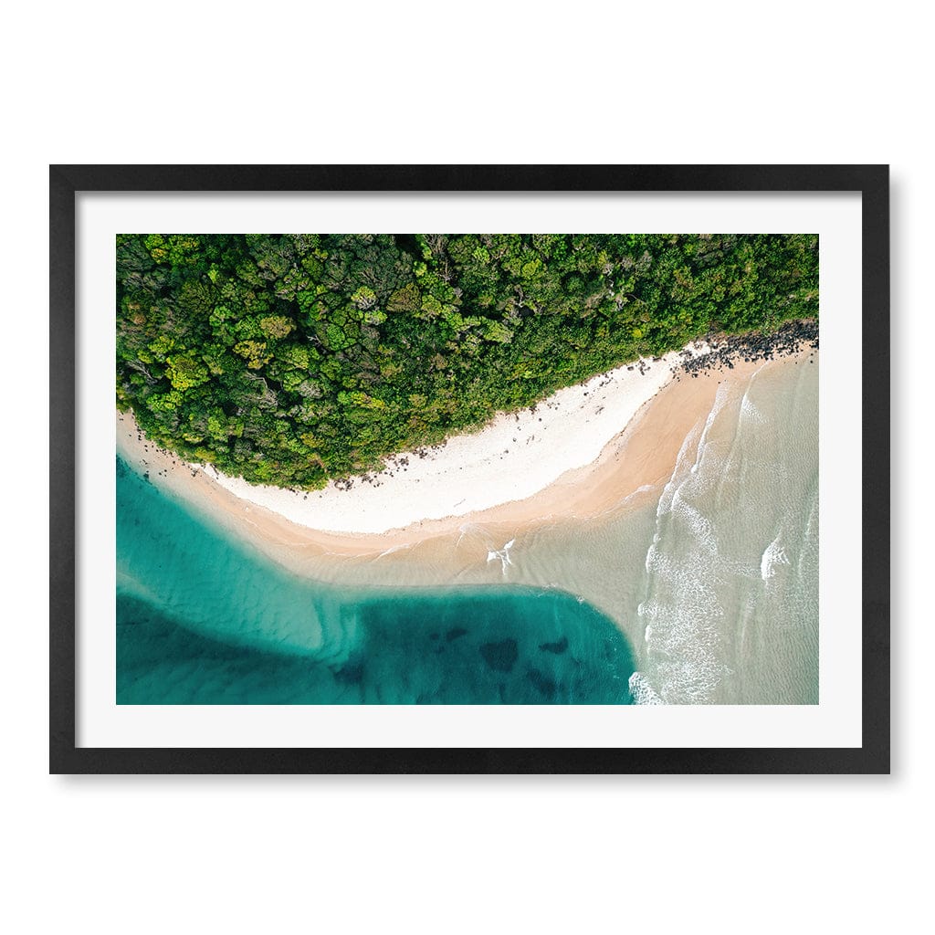 Burleigh Heads 2 Wall Art Print A2 (42 x 59.4cm) / Matte Black Frame / White Border from our Australian Made Framed Wall Art, Prints & Posters collection by Profile Products (Australia) Pty Ltd
