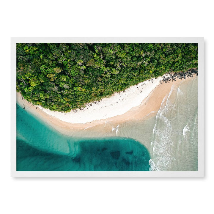 Burleigh Heads 2 Wall Art Print A2 (42 x 59.4cm) / Matte White Frame / No Border from our Australian Made Framed Wall Art, Prints & Posters collection by Profile Products (Australia) Pty Ltd