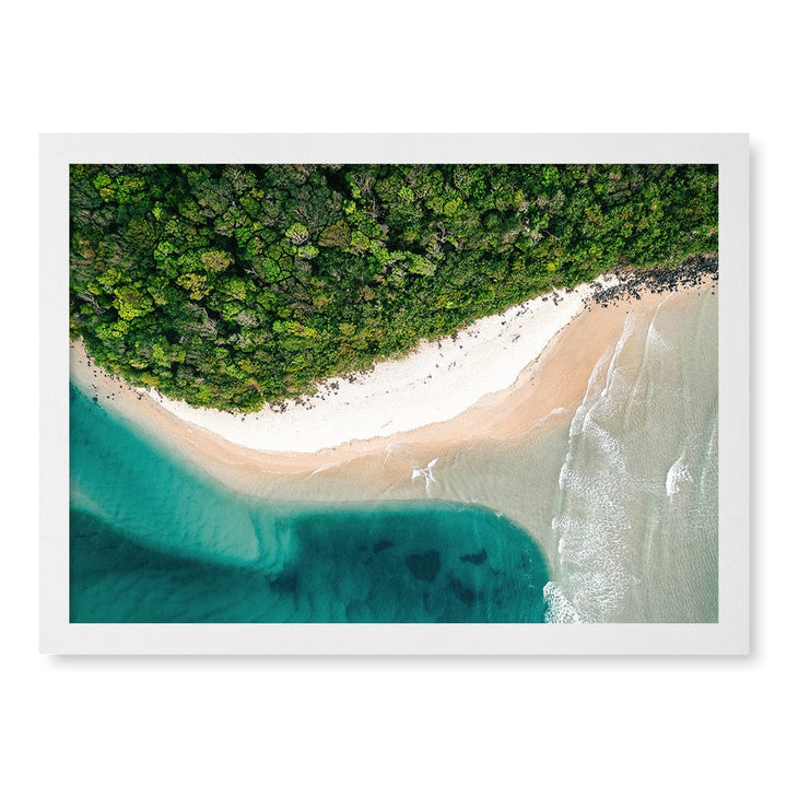 Burleigh Heads 2 Wall Art Print A3 (29.7 x 42cm) / Matte White Frame / No Border from our Australian Made Framed Wall Art, Prints & Posters collection by Profile Products (Australia) Pty Ltd