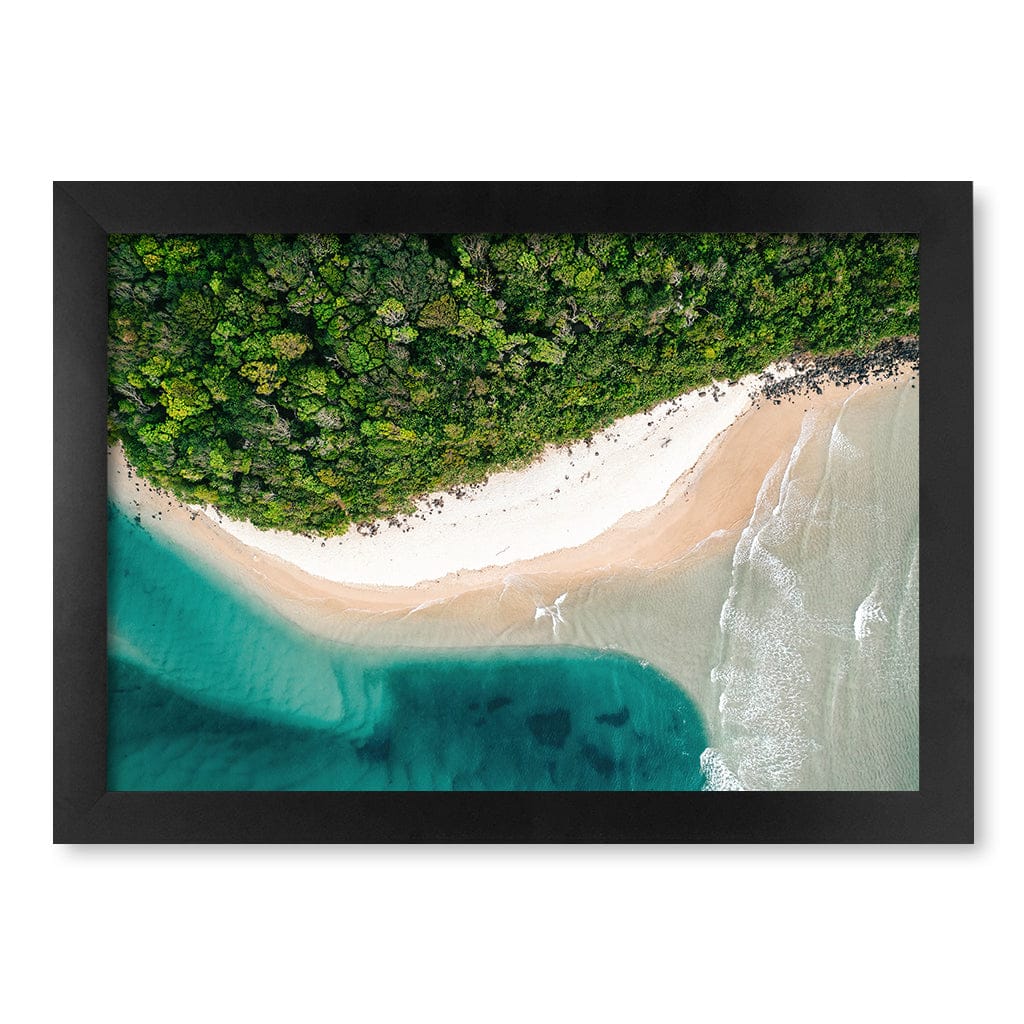 Burleigh Heads 2 Wall Art Print A4 (21 x 29.7cm) / Matte Black Frame / No Border from our Australian Made Framed Wall Art, Prints & Posters collection by Profile Products (Australia) Pty Ltd