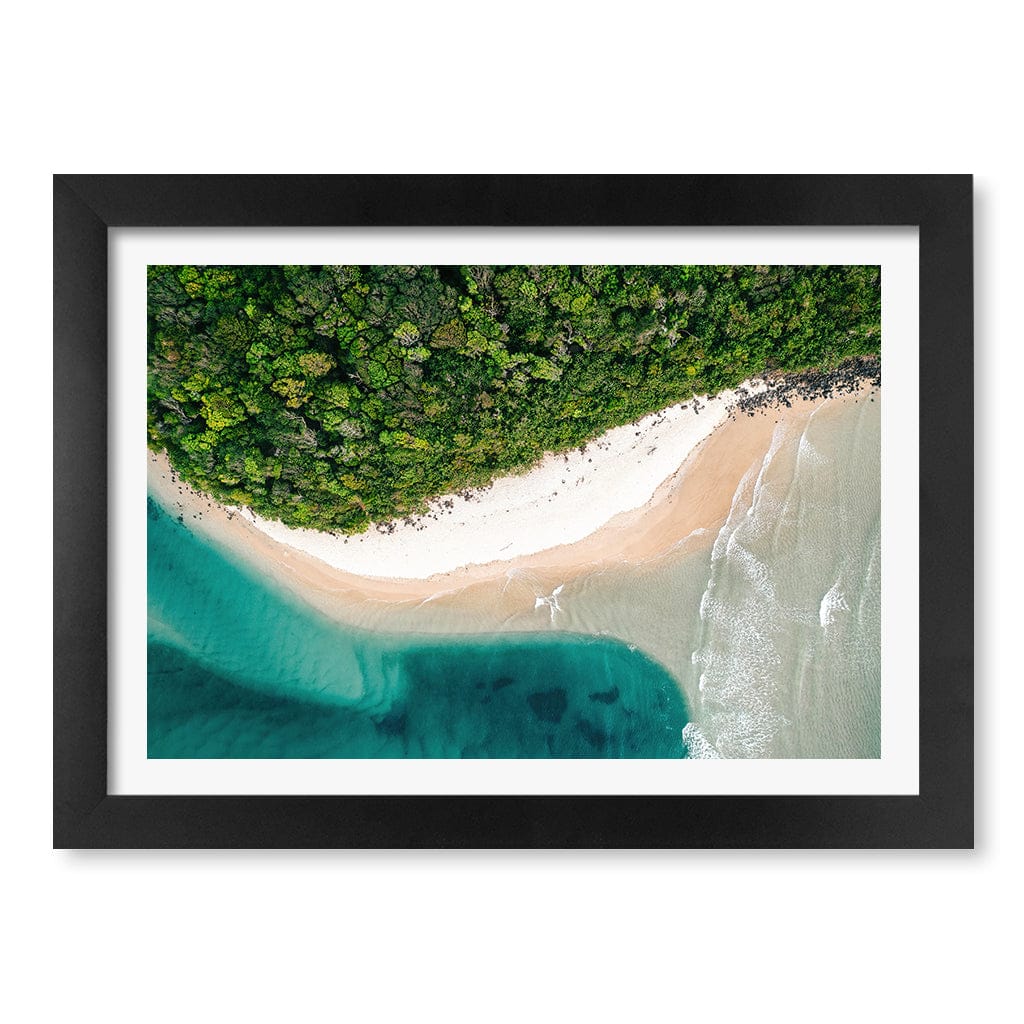 Burleigh Heads 2 Wall Art Print A4 (21 x 29.7cm) / Matte Black Frame / White Border from our Australian Made Framed Wall Art, Prints & Posters collection by Profile Products (Australia) Pty Ltd