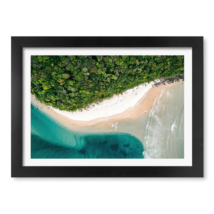 Burleigh Heads 2 Wall Art Print A4 (21 x 29.7cm) / Matte Black Frame / White Border from our Australian Made Framed Wall Art, Prints & Posters collection by Profile Products (Australia) Pty Ltd