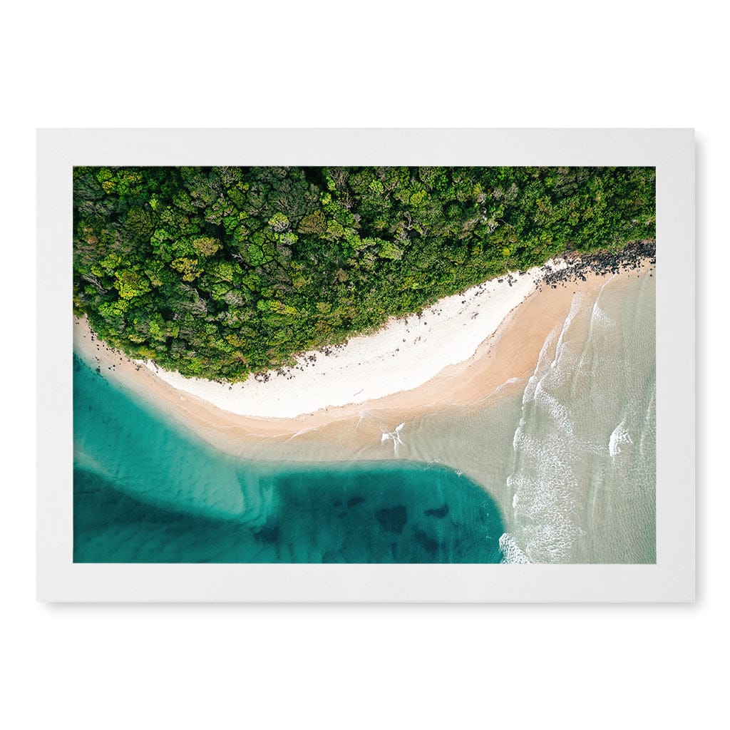 Burleigh Heads 2 Wall Art Print A4 (21 x 29.7cm) / Matte White Frame / No Border from our Australian Made Framed Wall Art, Prints & Posters collection by Profile Products (Australia) Pty Ltd