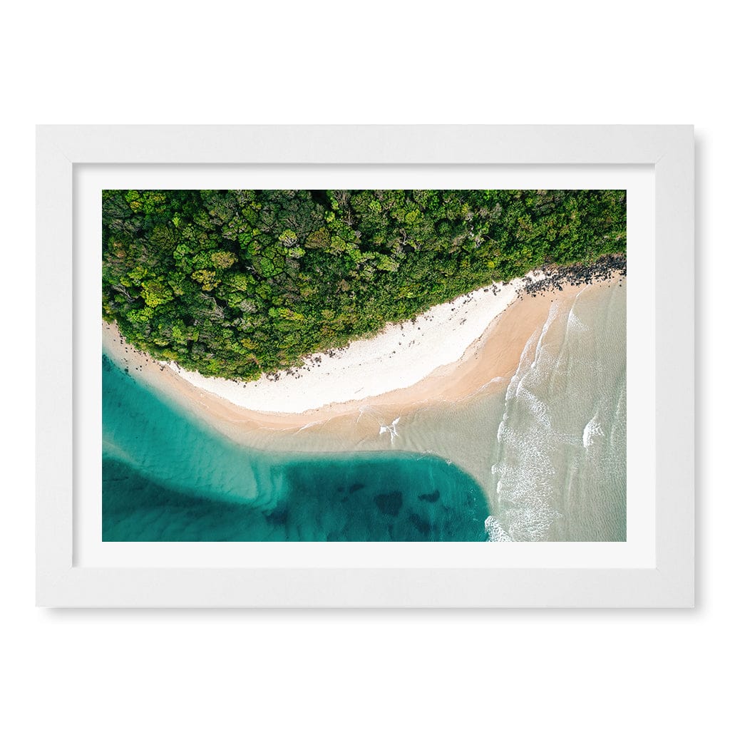 Burleigh Heads 2 Wall Art Print A4 (21 x 29.7cm) / Matte White Frame / White Border from our Australian Made Framed Wall Art, Prints & Posters collection by Profile Products (Australia) Pty Ltd