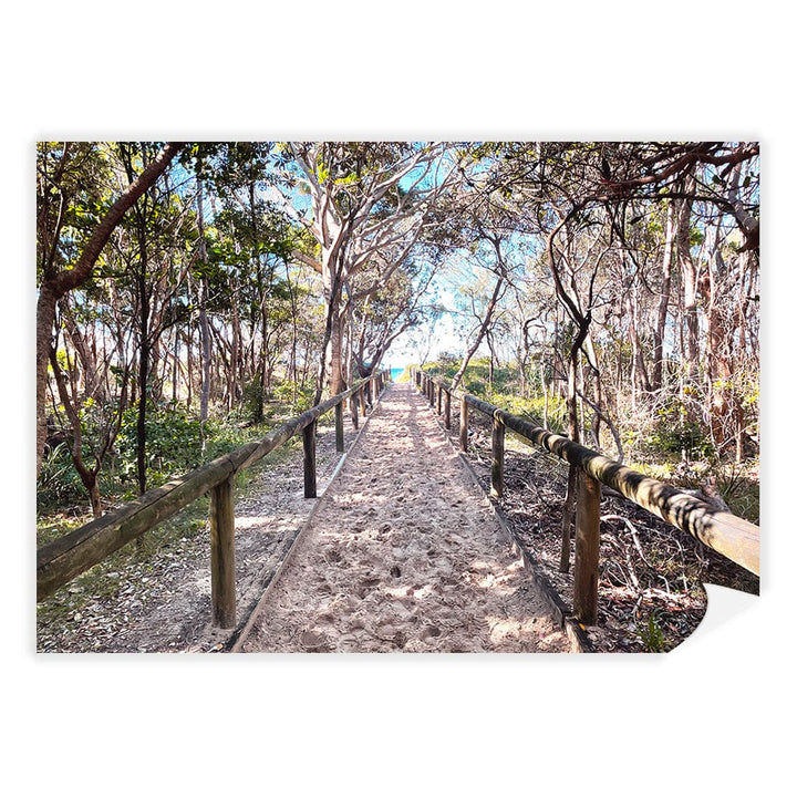 Byron Beach Path 2 Wall Art Print A4 (21 x 29.7cm) / Print Only / No Border from our Australian Made Framed Wall Art, Prints & Posters collection by Profile Products (Australia) Pty Ltd