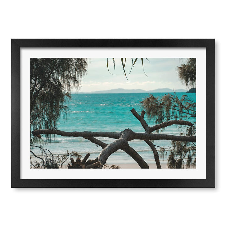 Byron Ocean View 1 Wall Art Print A3 (29.7 x 42cm) / Matte Black Frame / White Border from our Australian Made Framed Wall Art, Prints & Posters collection by Profile Products (Australia) Pty Ltd
