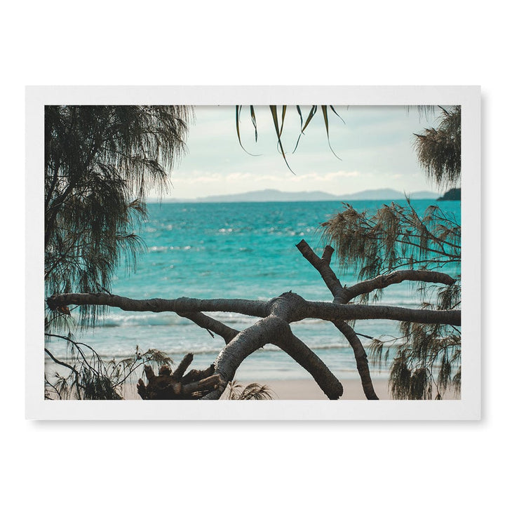 Byron Ocean View 1 Wall Art Print A3 (29.7 x 42cm) / Matte White Frame / No Border from our Australian Made Framed Wall Art, Prints & Posters collection by Profile Products (Australia) Pty Ltd