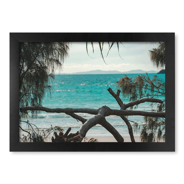 Byron Ocean View 1 Wall Art Print A4 (21 x 29.7cm) / Matte Black Frame / No Border from our Australian Made Framed Wall Art, Prints & Posters collection by Profile Products (Australia) Pty Ltd