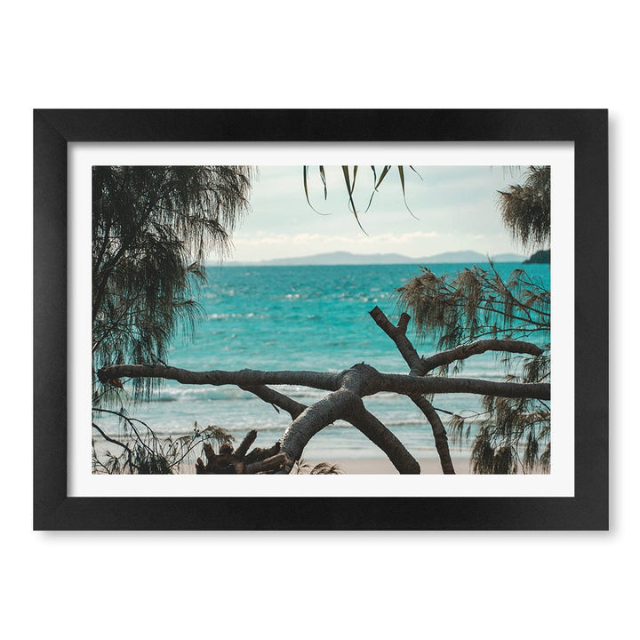 Byron Ocean View 1 Wall Art Print A4 (21 x 29.7cm) / Matte Black Frame / White Border from our Australian Made Framed Wall Art, Prints & Posters collection by Profile Products (Australia) Pty Ltd