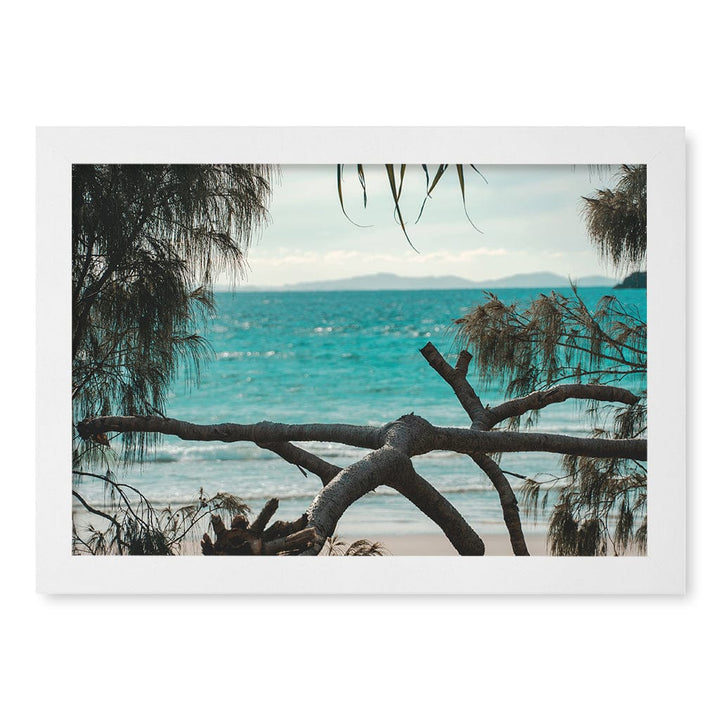 Byron Ocean View 1 Wall Art Print A4 (21 x 29.7cm) / Matte White Frame / No Border from our Australian Made Framed Wall Art, Prints & Posters collection by Profile Products (Australia) Pty Ltd