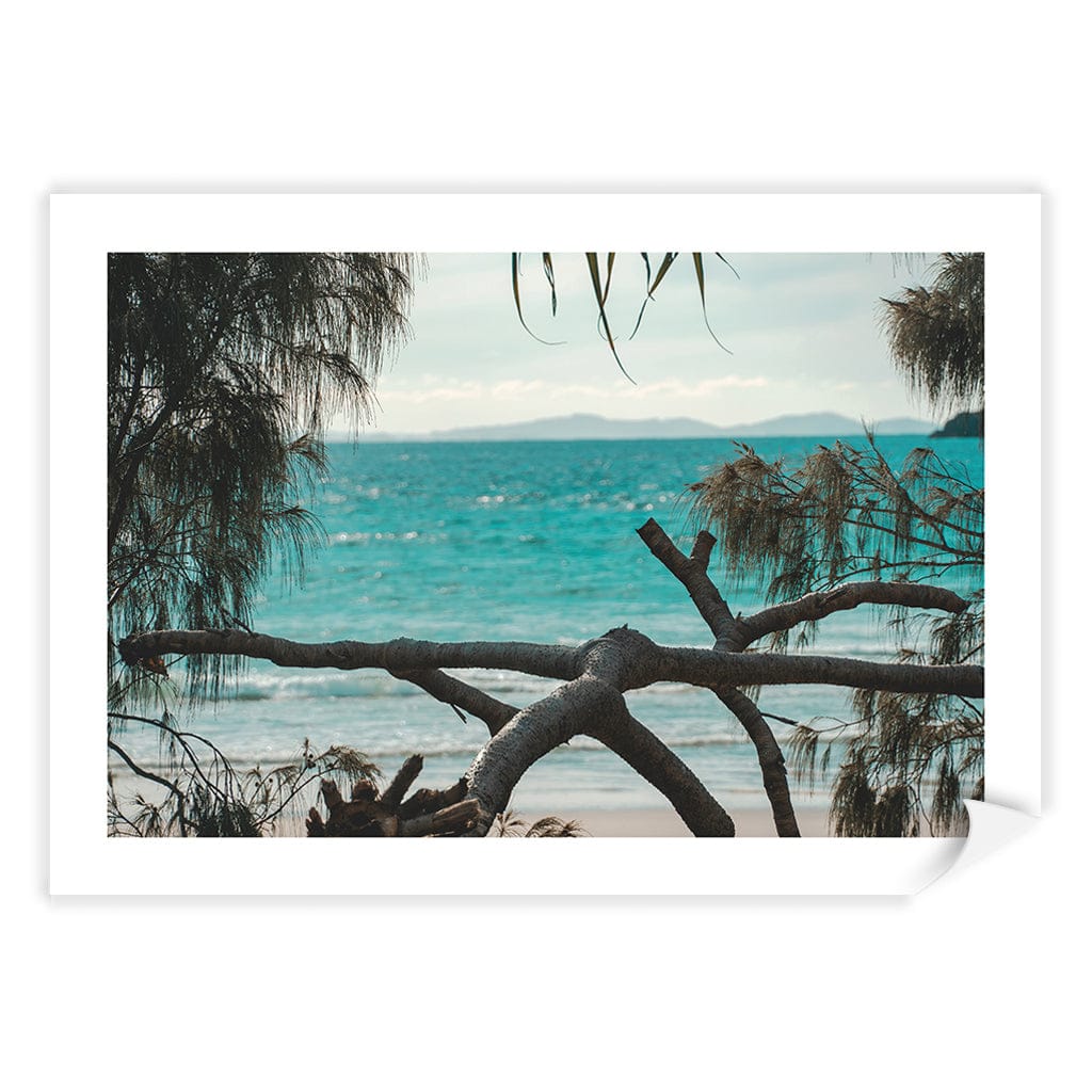 Byron Ocean View 1 Wall Art Print A4 (21 x 29.7cm) / Print Only / White Border from our Australian Made Framed Wall Art, Prints & Posters collection by Profile Products (Australia) Pty Ltd