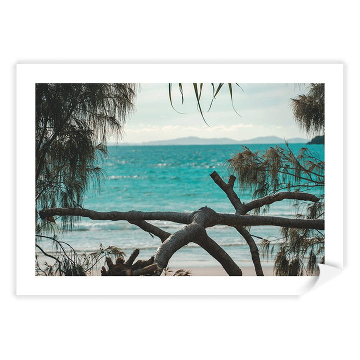Byron Ocean View 1 Wall Art Print A4 (21 x 29.7cm) / Print Only / White Border from our Australian Made Framed Wall Art, Prints & Posters collection by Profile Products (Australia) Pty Ltd