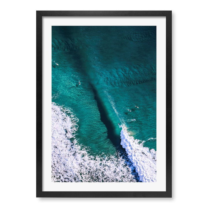 Catching Waves 1 Wall Art Print A2 (42 x 59.4cm) / Matte Black Frame / White Border from our Australian Made Framed Wall Art, Prints & Posters collection by Profile Products (Australia) Pty Ltd